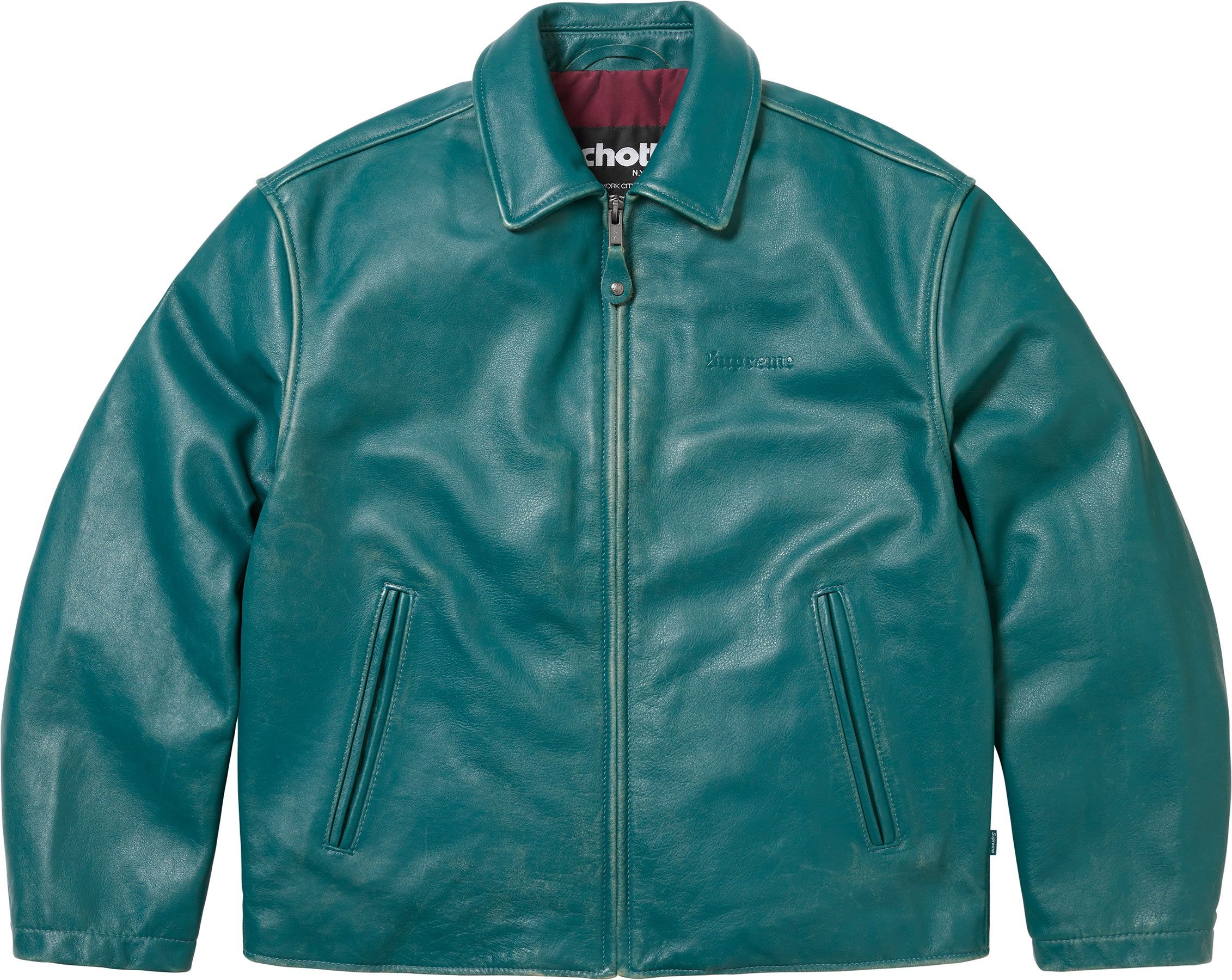 Supreme®/Schott® Leather Racer Jacket view 10